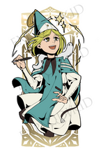 Load image into Gallery viewer, Witch Hat Small Foil Prints
