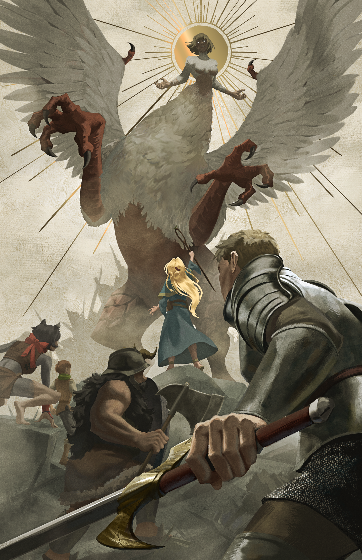 Dungeon Meshi Gold Foil Print