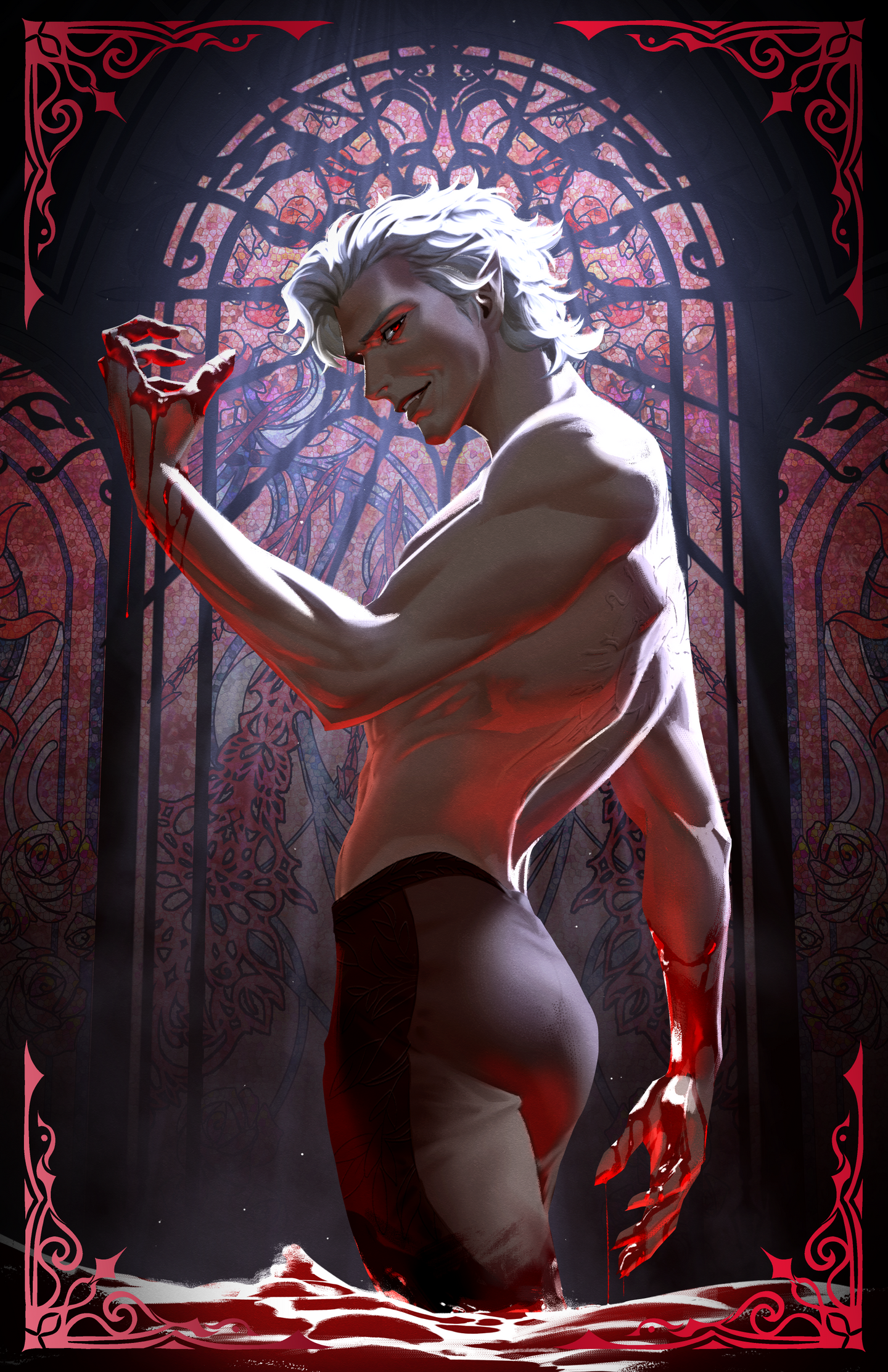 Bloody Astarion Red Foil Print